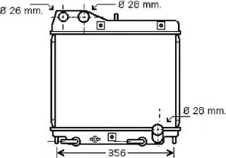 25002161 VAN Wezel radiador refrigeración del motor