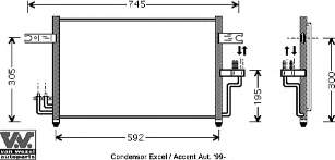 82005082 VAN Wezel condensador aire acondicionado