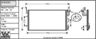 82005083 VAN Wezel condensador aire acondicionado