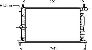 37002323 VAN Wezel radiador refrigeración del motor