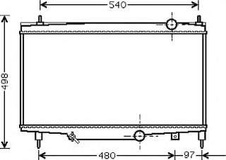 Radiador refrigeración del motor 133080 Peugeot/Citroen