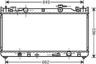 53002282 VAN Wezel radiador refrigeración del motor