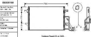 3B7260403A VAG Radiador de aire acondicionado