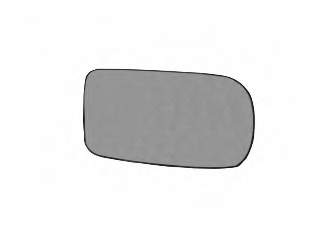 0639830 VAN Wezel cristal de espejo retrovisor exterior izquierdo