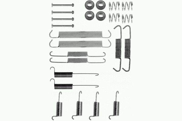 Kit de montaje, zapatas de freno traseras 701698545 VAG