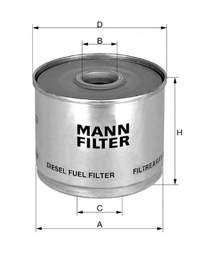 Filtro combustible P939X Mann-Filter