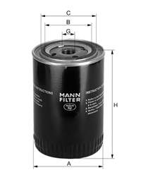 Filtro de aceite MW64 Mann-Filter