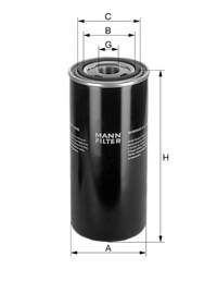 Filtro hidráulico WD9502 Mann-Filter