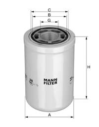 Filtro hidráulico WH945 Mann-Filter