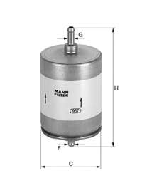 WK451 Mann-Filter filtro de combustible