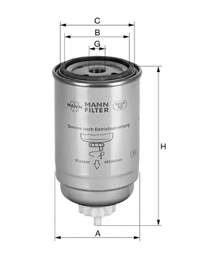WK736 Mann-Filter filtro de combustible