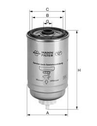 WK8422 Mann-Filter filtro combustible
