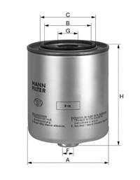WK9406 Mann-Filter filtro combustible
