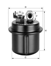 WK761 Mann-Filter filtro de combustible
