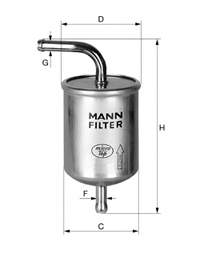 Filtro combustible WK781 Mann-Filter