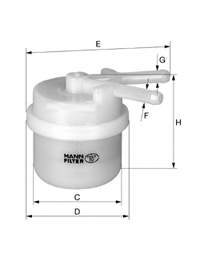 WK4213 Mann-Filter filtro de combustible