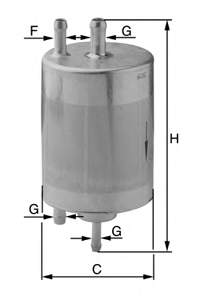 Filtro de combustible WK720 Mann-Filter