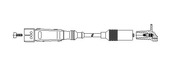 Cable de encendido, cilindro №1, 4 11060 Bremi