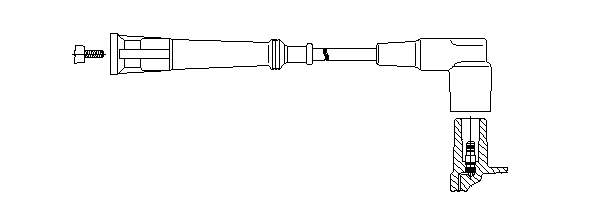 12355 Bremi cable de encendido, cilindro №2, 3