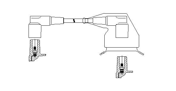 0001592842 Mercedes Terminal del cable de alta tensión