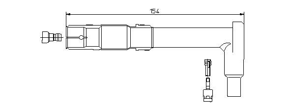 A0001566510 Mercedes Terminal de bujía
