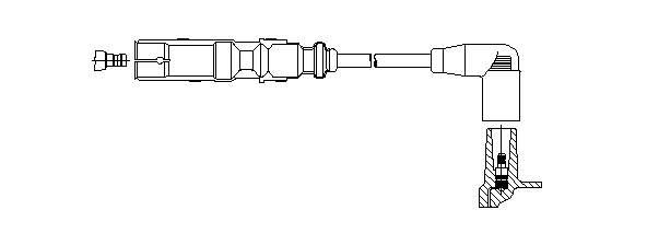 16266 Bremi cable de encendido, cilindro №2