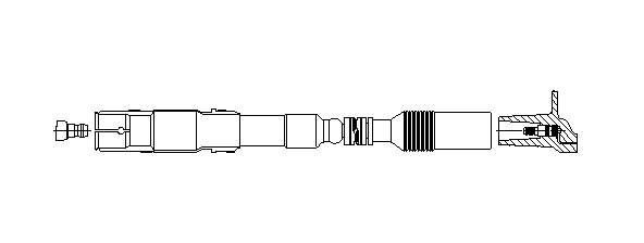 197E25 Bremi cable de encendido, cilindro №1, 4