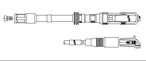 Cable de encendido, cilindro №2 06A905430N VAG/Skoda