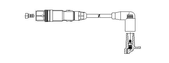 Cable de encendido, cilindro №3 030905430Q VAG