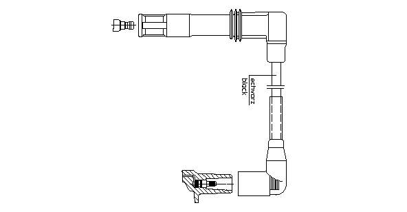 Cable de encendido, cilindro №1 036905430D VAG