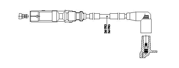 Cable de encendido, cilindro №1 06B905431A VAG/Audi