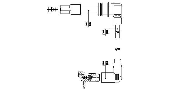 Cable de encendido, cilindro №1 036905430R VAG