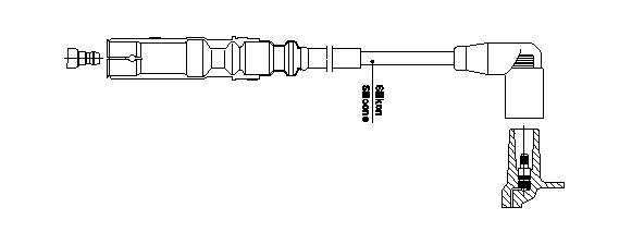 06A905430AE VAG Cables de alta tensión, juego