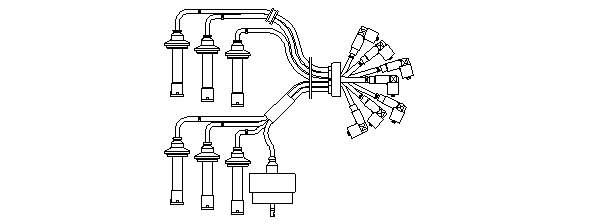 243 Bremi juego de cables de encendido