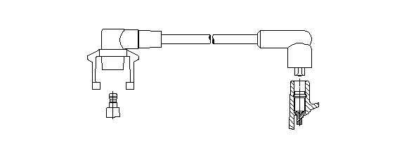 Juego de cables de encendido 7700850795 Renault (RVI)