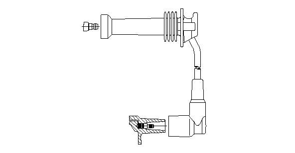 8A1738 Bremi cable de encendido, cilindro №1