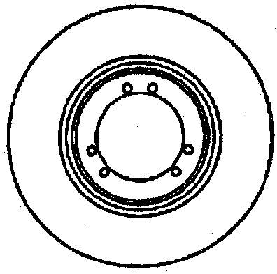 561098B Jurid/Bendix disco de freno trasero