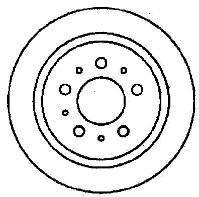 561506B Jurid/Bendix disco de freno trasero