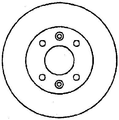 561591B Jurid/Bendix disco de freno trasero