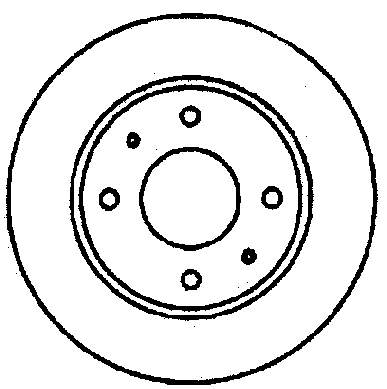 561658B Jurid/Bendix disco de freno trasero