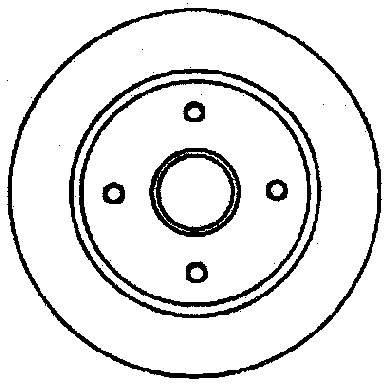 561679B Jurid/Bendix disco de freno trasero