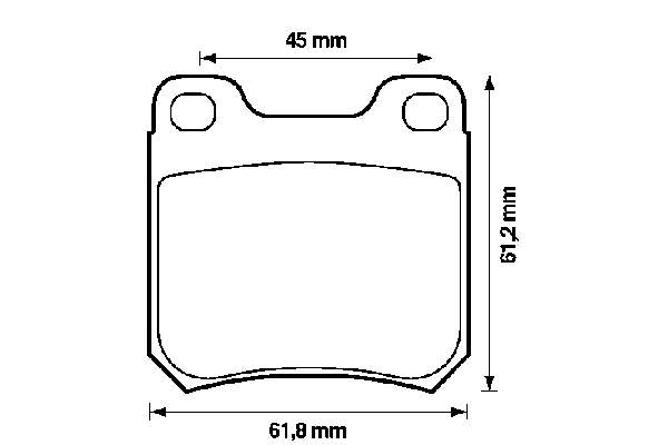 571389B Jurid/Bendix pastillas de freno traseras