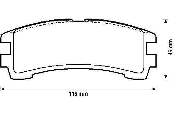 572234B Jurid/Bendix pastillas de freno traseras