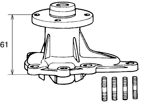 VKPC92203 SKF bomba de agua