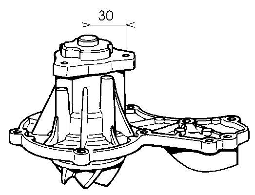 Bomba de agua Audi 80 82