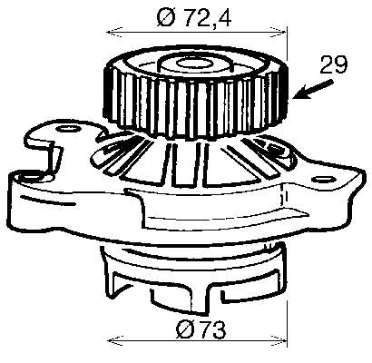 VKPC81612 SKF Bomba refrigerante coche