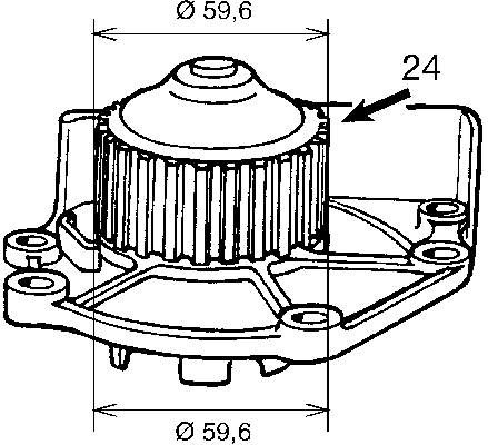 VKPC 87401 SKF bomba de agua