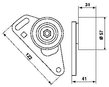 Tensor, correa de distribucion VKM13211 SKF