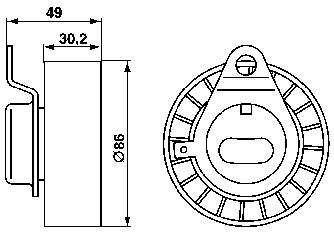 Tensor correa distribución VKM14210 SKF