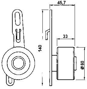 Rodillo tensor cadena SKF VKM14301
